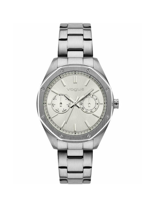 Vogue Portofino Watch Chronograph with Silver Metal Bracelet