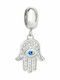 Morellato Charm Hand of Fatima in Gold Plated Steel Blue Hand of Fatima