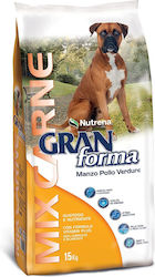 Nutrena Gran Forma Mix Carne Adult 15kg Ξηρά Τροφή για Ενήλικους Σκύλους με Κοτόπουλο και Μοσχάρι