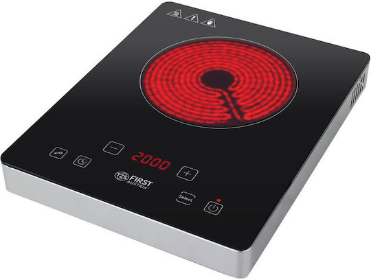 First Austria Ceramic Countertop Single Burner Black