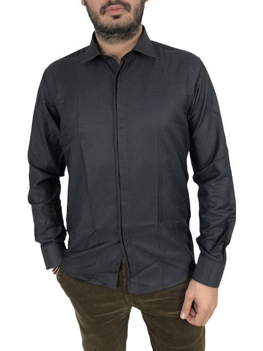Dash&Dot 20627 Πουκάμισο Slim-Fit Μαύρο Dash&Dot 20627 Πουκάμισο Slim-Fit Μαύρο