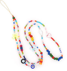 Ds Crystal DS Crystal Λουράκι Λαιμού 80cm για Κινητά Colorful Butterfly