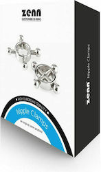 Zenn Nipple Clamps Σφιγκτήρες Θηλών Silver 2τμχ
