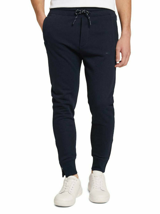 Tom Tailor Men's Sweatpants with Rubber Navy Blue