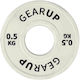 Gearup Δίσκος Ολυμπιακού Τύπου Λαστιχένιος 1 x 0.5kg Φ50mm