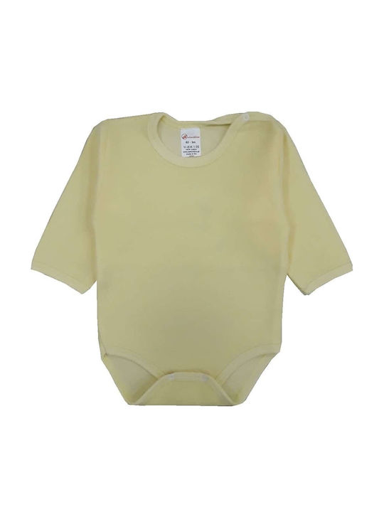 Beboulino Baby Bodysuit Set Long-Sleeved Velvet Yellow