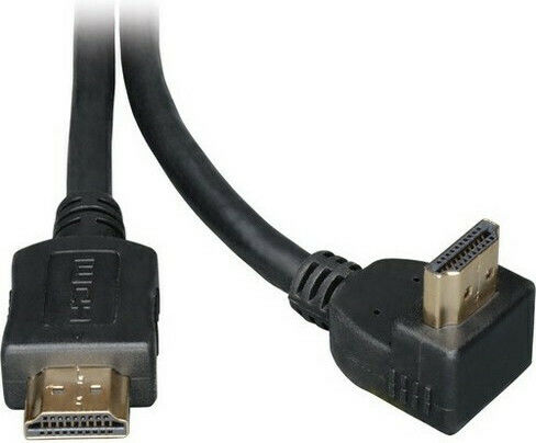 Intronics Angle (90°) Cable HDMI male - HDMI male 3m Μαύρο