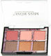 Miss Rose 6 Colour Transparent Palette with Eye Shadows in Pressed Powder Form 250g