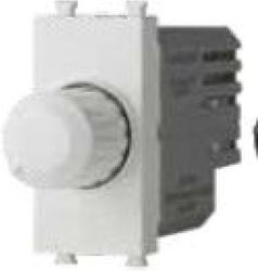 Lineme Recessed Simple Front Dimmer Switch Rotary 400W White 50-00410-1