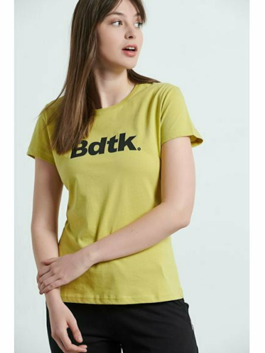 BodyTalk Γυναικείο Αθλητικό T-shirt Κίτρινο