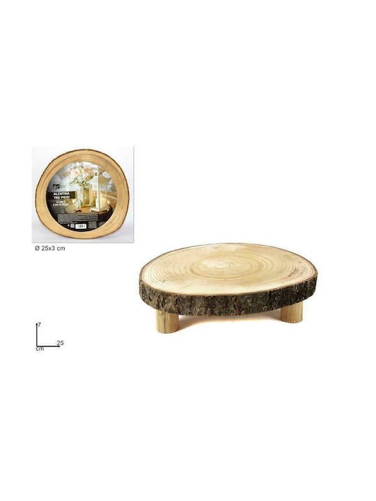 Due esse Διακοσμητικό Χώρου από Ξύλο 25x3cm