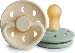 Frigg Moon Schnuller Gummi mit Etui CremeSalbei...