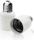 Panafan Steckdosenadapter von E27 zu E40 in Weiß Farbe 15-00215