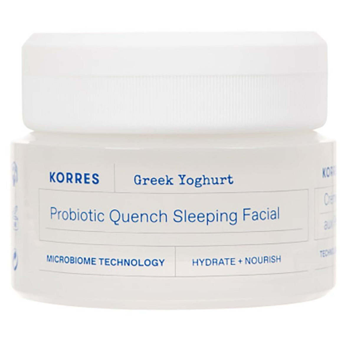 Korres Greek Yoghurt Probiotic Quench 48ωρη Κρέμα Προσώπου Νυκτός για Ενυδάτωση & Ανάπλαση με Υαλουρονικό Οξύ & Βιταμίνη C 40ml
