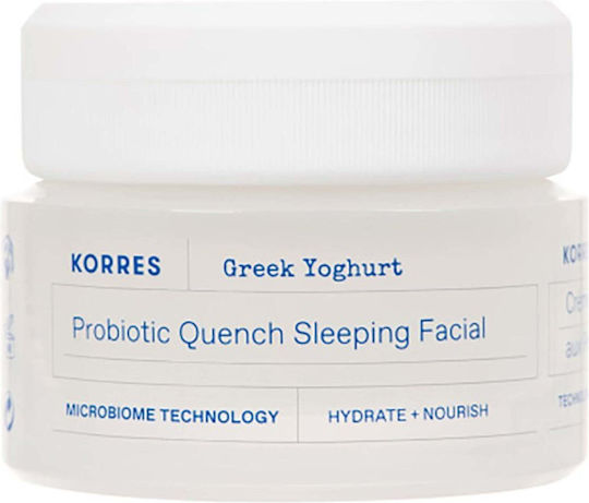 Korres Greek Yoghurt Probiotic Quench 48ωρη Κρέμα Προσώπου Νυκτός για Ενυδάτωση & Ανάπλαση με Υαλουρονικό Οξύ & Βιταμίνη C 40ml