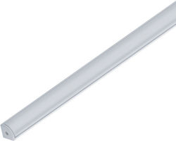 Elmark ELM9012/2-1000 External Angular LED Strip Aluminum Profile with Opal Cover 100x2.7x2.7cm 99ACC14