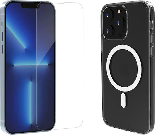 Rockrose Back Cover Πλαστικό Σετ με Τζαμάκι Διάφανο (iPhone 13 Pro Max)