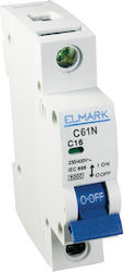 Elmark 1-Pole Automatic Circuit Breaker 32A 41132