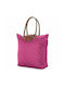 Benzi Υφασμάτινη Τσάντα για Ψώνια σε Φούξια χρώμα