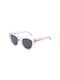 A.Kjaerbede Lilly Sunglasses with Lavender Transparent Plastic Frame and Gray Lens KL2215-003