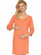 PeeKaBoo Long Nightgown Orange