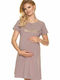 PeeKaBoo Nightgown for Breastfeeding Cappuccino