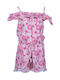Kinderstoff-Overall-Shorts/Bermudas Rosa