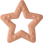 Bibs Bitie Star Teething Ring made of Silicone for 2 m+ Peach 1pcs