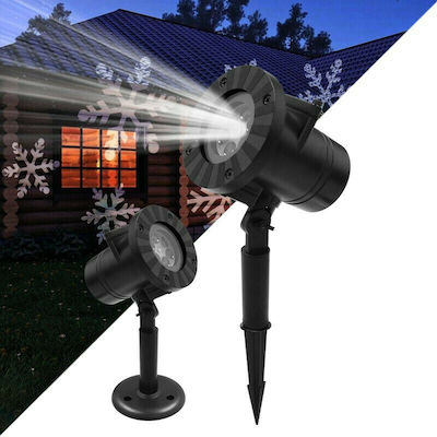 GloboStar Electric Christmas Projector LED IP44 Outdoor Κήπου Καρφωτό Δαπέδου Epistar 6W 300lm 60° AC 230V