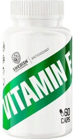 Swedish Supplements Vitamin E Витамин за Кожата & Антиоксидантно действие 268мг 60 капси