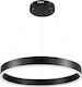 GloboStar Venom Pendant Light Black 60x60cm