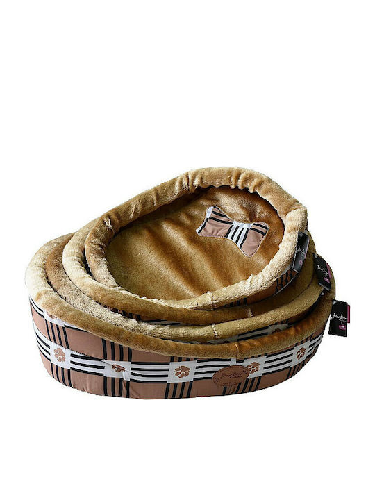 Pet Camelot Burberry Πουφ Σκύλου Μελί 45x45εκ. Pet Camelot Burberry Πουφ Σκύλου Μελί 45x45εκ.