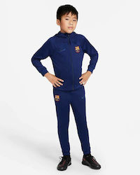 Nike Παιδικό Σετ Φόρμας Dri-Fit Μπλε 2τμχ F.C. Barcelona Strike