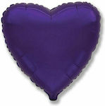 Balloon Foil Valentine's Day Heart Purple 46cm