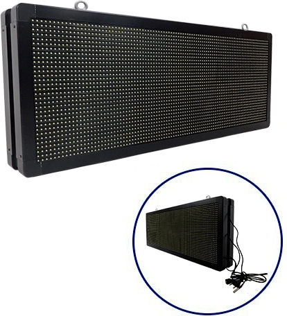 GloboStar Scrolling Double Sided LED Sign 104x40cm White
