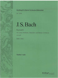Breitkopf & Hartel Bach - Violin Concerto in D Minor BWV 1043 Παρτιτούρα για Βιολί