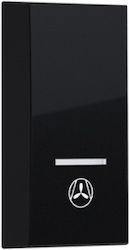 Aca Modys Schalterplatte in Schwarz Farbe 10101...