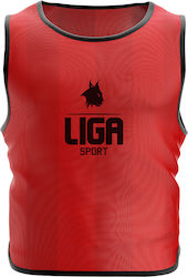 Liga Sport Mesh Bibs Premium Διακριτικό Προπόνησης σε Κόκκινο Χρώμα