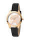Just Cavalli Pantera Γυναικείο Ρολόι 32mm Μπαταρίας με Μαύρο Δερμάτινο Λουράκι