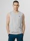 4F Men's Athletic Short Sleeve Blouse Gray