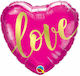 Balloon Foil Valentine's Day Heart Pink 46cm Fuchsia