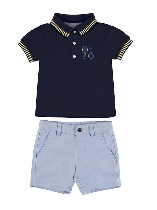 Mayoral Kids Set with Shorts Summer 2pcs Navy Blue