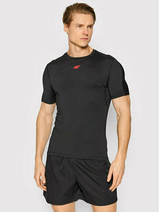 4F Men's Short Sleeve T-shirt Black