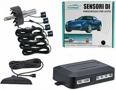 Car Parking System with Screen / Buzzer and 4 Sensors in Black Colour AP76165