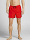 Jack & Jones Herren Badebekleidung Shorts Flame Scarlet