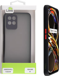 Lime Hardshell Camera Guard Plastic Back Cover Durable Black (Realme 8i)