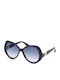 Max Mara Emme 2 Women's Sunglasses with Black Plastic Frame and Gray Lens MM 0015 01B