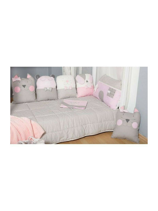 Baby Star Sugar Family Πάπλωμα Κούνιας Ροζ 110x150cm