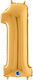 Balloon Foil Jumbo Number 1 Gold 66cm