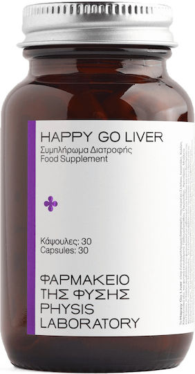 Physis Laboratory Happy Go Liver Nahrungsergänzungsmittel zur Unterstützung des Immunsystems 30 Kapseln